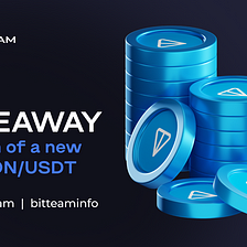 A giveaway to celebrate the launch of the new TON/USDT trading pair