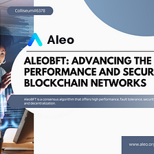 AleoBFT: Advancing the Performance and Security of Blockchain Networks