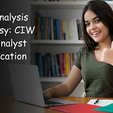 CIW Data Analyst Certification: A Data Explorer’s Handbook