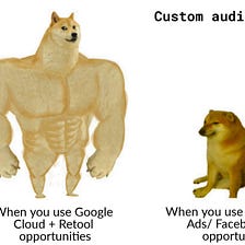 Custom audiences for Facebook Ads/ Google Ads based on Google Cloud and Retool