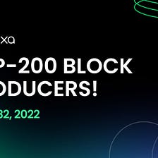 Taraxa Top Block Producers: Week 32, 2022.