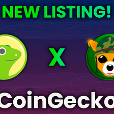 We got listed on CoinGecko