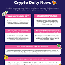 ANIVERSE Crypto Daily News_September 18, 2023