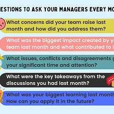 5 Questions To Ask Your Managers Every Month To Help Them Grow as a Leader