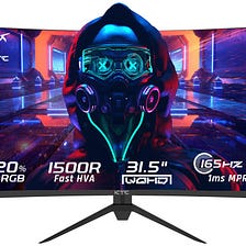 KTC H24T09P - 24 Inch Monitor 1080p 165Hz 144hz Monitor, 1ms GTG Fast IPS  Computer Monitor, HDR, 125% sRGB, HDMI/DP, Eyecare, Adjustable & Mountable