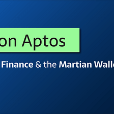 How to set up your Martian wallet & stake on Aptos via Tortuga Finance