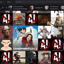 Artstation: “AI art free zone”…