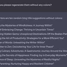 Annoying and Cliched: Why ChatGPT Only Creates Titles With Colons