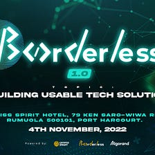 Borderless announce the maiden edition of its developers’ event