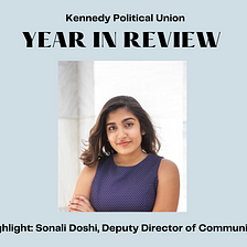 Staff Highlight: Sonali Doshi, Deputy Director of Communications