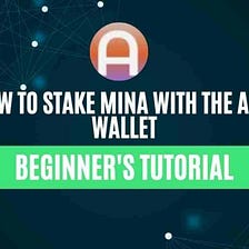 How To Stake MINA From Auro Wallet
