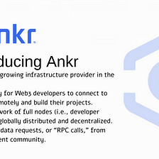 Introducing Ankr