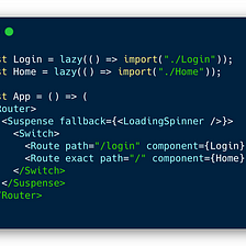 You definitely should be using Suspense in React — code splitting and preloading