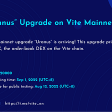 The 7th Vite Mainnet Upgrade