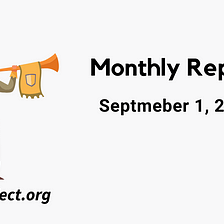 TEA Project Monthly Report — Sept 1, 2023