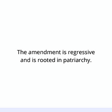 When men make laws concerning issues that are primarily associated with women