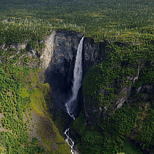 Vettisfossen Waterfall in Sogn og Fjordane, Norway