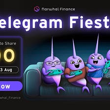 Narwhal Carnival: Telegram Fiesta — Play games and chat with fellow Narwys to share $100!