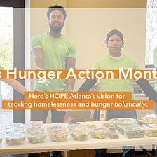 It’s Hunger Action Month.
