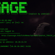 Passage [HTB] Write-up + custom python-exploit w/o msfconsole