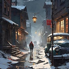 Winter Night in the Old Town