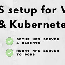 How to set up an NFS for VMs & Kubernetes