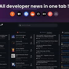 Hackertab.dev — All Developer News in one tab!