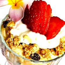 Banana Dessert — Summer Berry Parfait with Yogurt and Granola