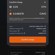 How to purchase CAVO tokens with ETH at Uniswap and EXCAVO.Finance