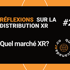 Réflexions sur la Distribution XR #2 — Quel marché XR?