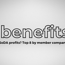 What are the SoDA profits? Top 8 by member companies