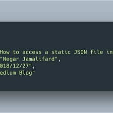 How to access a static JSON file in Vue CLI 3?