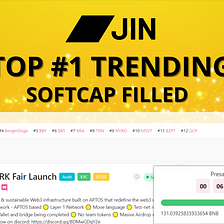 🟡 $JIN IS top #1 trending on Pinksale 🟡