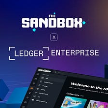 The Sandbox announces partnership with Ledger Enterprise to secure enterprises in the metaverse
