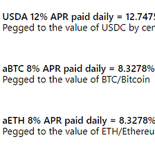 addirktive issues highest paying yield-assets on Stellar — USDC, BTC, ETH