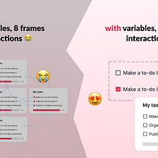 Benefits of Figma’s interactive variables: an example through a to-do list
