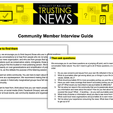 Step-by-step guide: How journalists can talk to people who don’t trust news (and build trust doing…