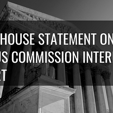 Whitehouse Statement on SCOTUS Commission Interim Report