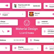 Extending Material Design’s list item component