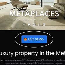 Metaplaces Live Demo is online on our new website