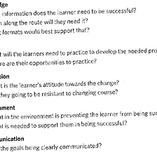 Learner Experience Design (Readings)