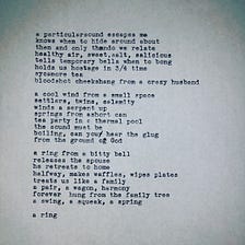 Ring — A Poem