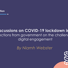 Public discussions on COVID-19 lockdown in Scotland