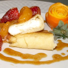 Crepes — Cottage Cheese Blintzes