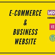 I will build responsive ecommerce and business website with wordpress and woocommerce