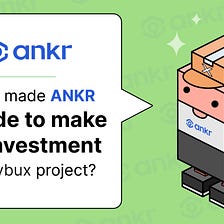 What made ANKR decide to make an investment in Playbux project?: