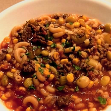 Slow Cooker Hamburger Soup with Macaroni