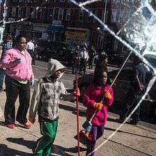 Baltimore police shut down community clean-up