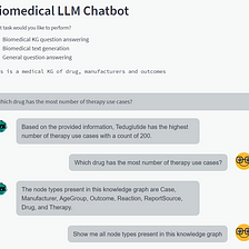 Using Large Language Models to Build a Biomedical Chatbot