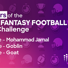 Announcing the Winners of 'The NFL Fantasy Football' Data Challenge, by  Ocean Protocol Team, Sep, 2023